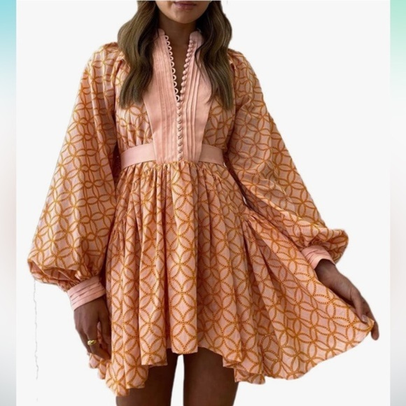 Dresses & Skirts - Ruffle Sleeve Tunic Mini Babydoll Button Down Dress size Large